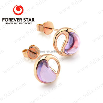 Light Weight Simple Gold Earring Designs for Women